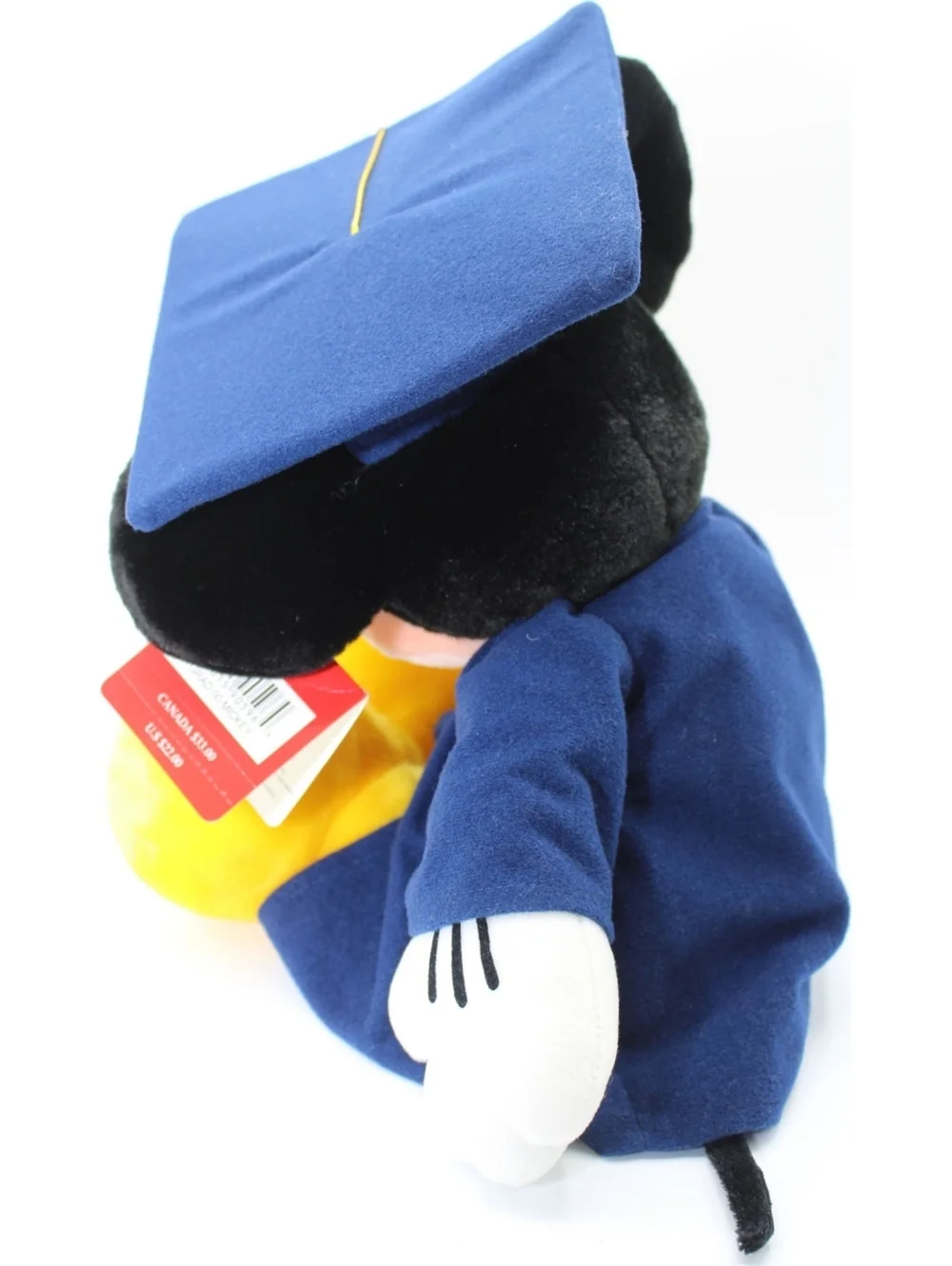 VTG 2000 Walt Disney GRAD 00 MICKEY Graduation Cap & Gown Costume Animal Plush
